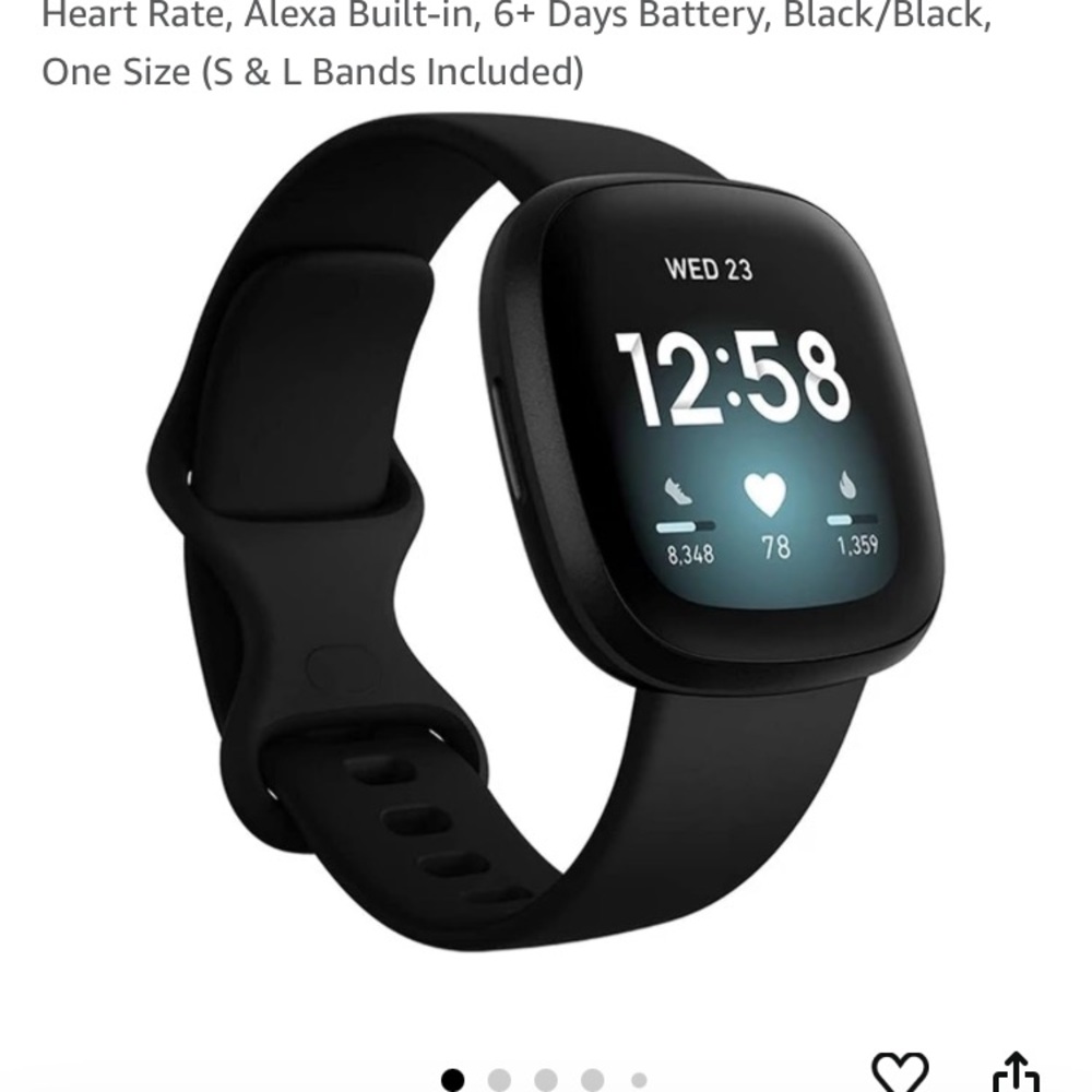 Fitbit Versa 4 with Sm/Med Black Band. $239 New and Still Sells for $169.